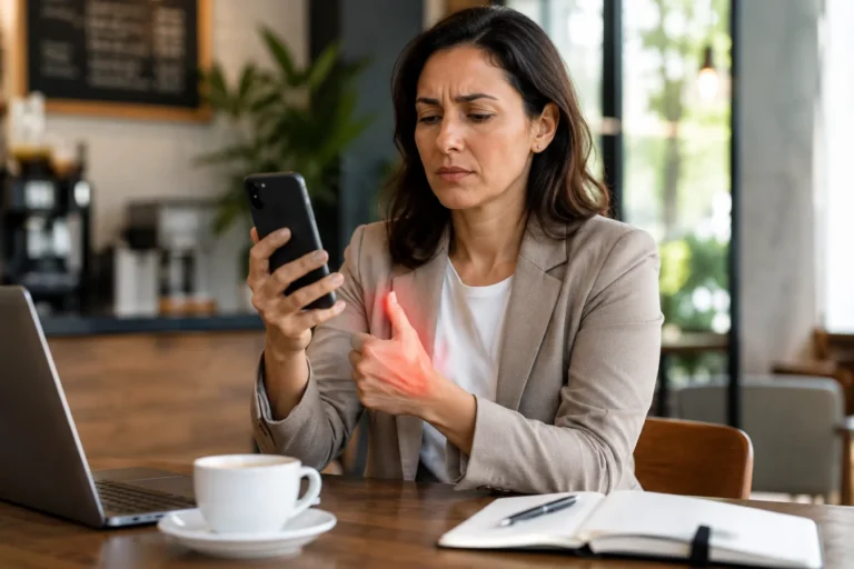 Tendinitis por celular